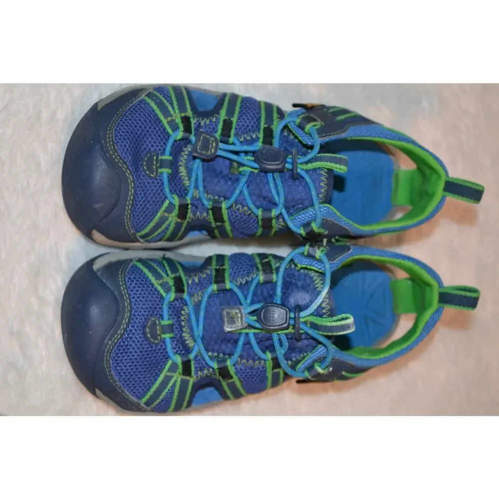 Treva Kids Manatee Sports Sandals Blue and Green Size 13 - Picture 3 of 6